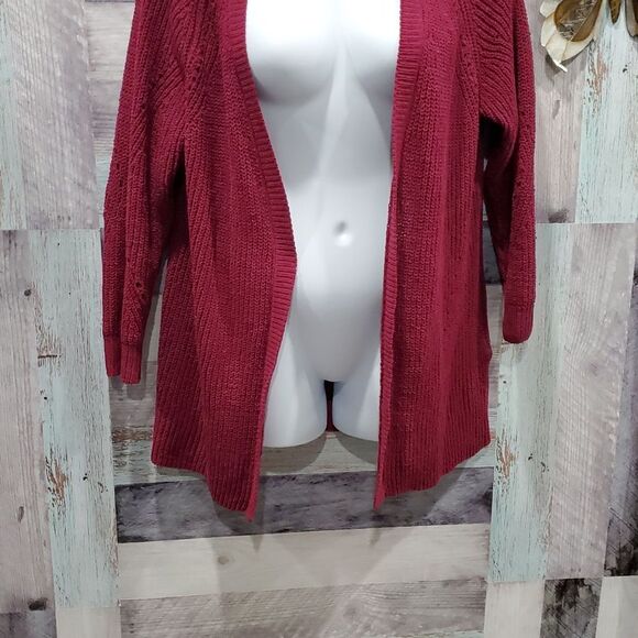 Members Mark Chenille Cardigan Sz XL Open Front Super Soft Loose Weave 425 - Picture 4 of 8